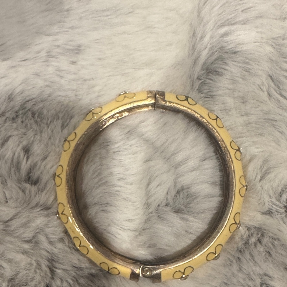 Boho Floral Rhinestone Bangle Collection – Set of 3 - Picture 4 of 4